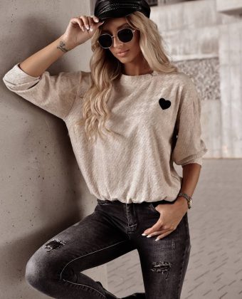 beżowa bluzka damska