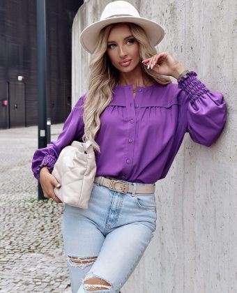 fioletowa koszula sella