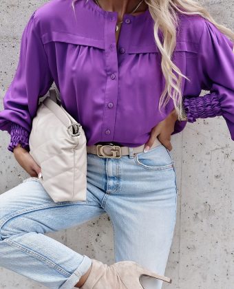 Fioletowa koszula Sella